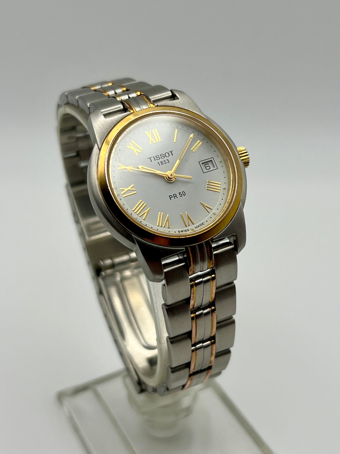 Ladies Tissot J336/436 Quartz Watch – Two-Tone Rose Gold – 1991