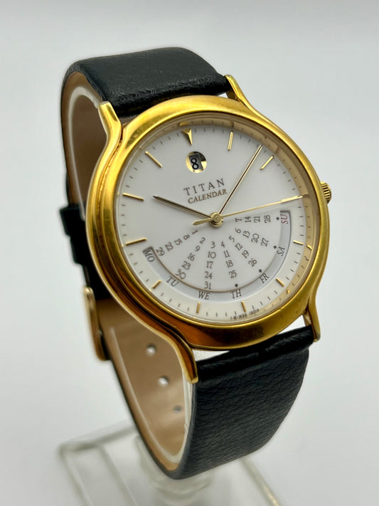 Titan Calendar 18k Gold Plated