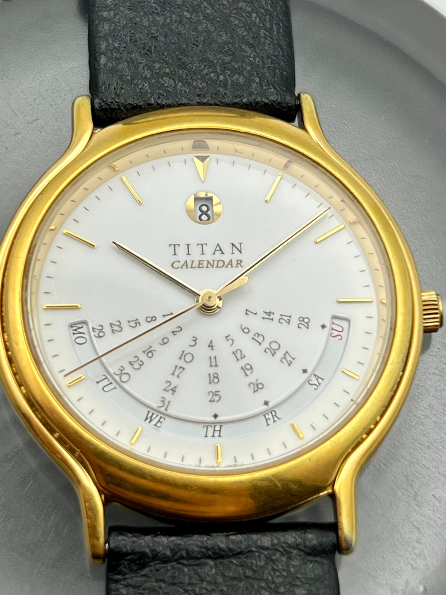 Titan Calendar 18k Gold Plated