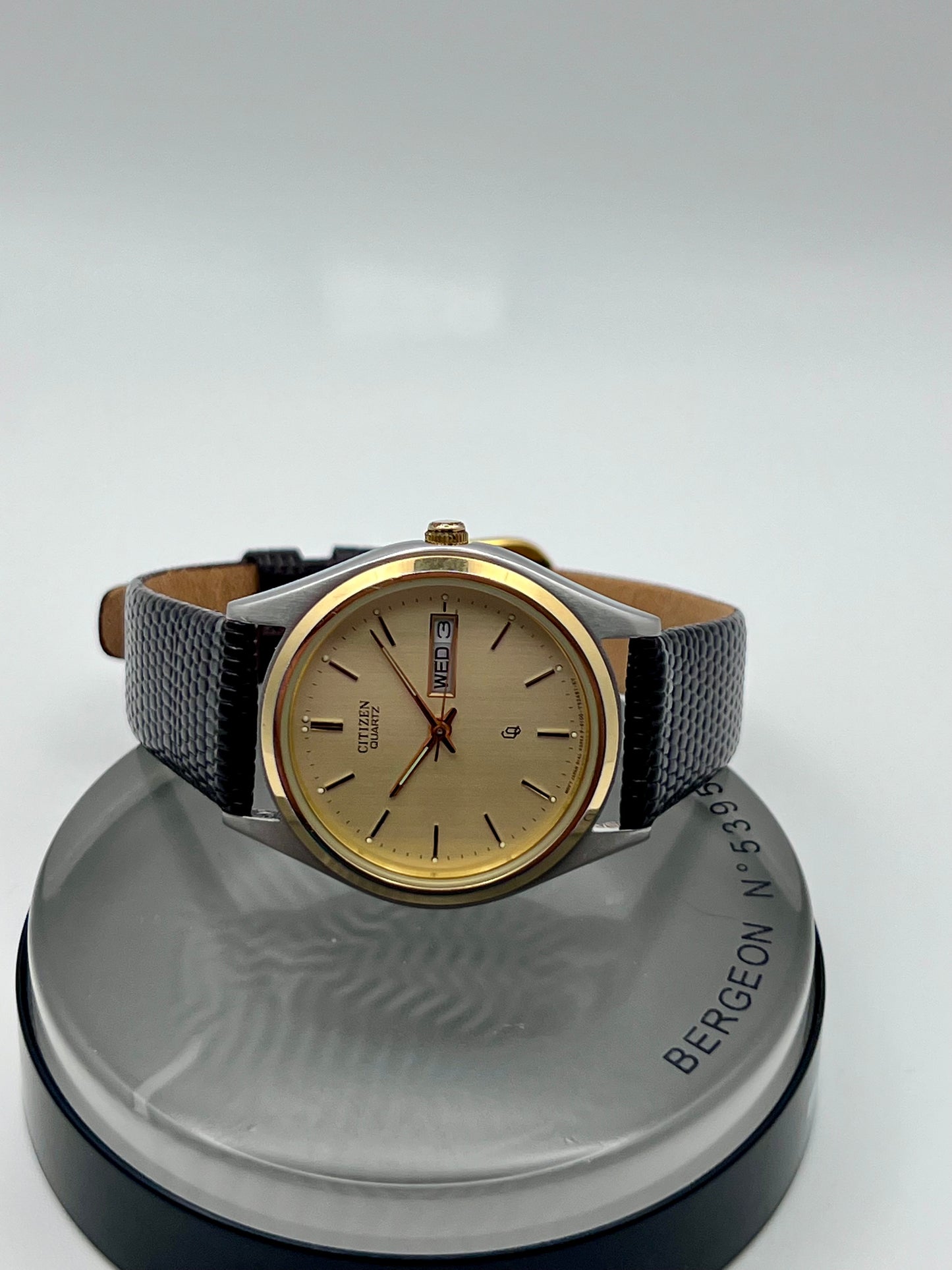 1989 Mens Citizen CQ 6100-847555 Two-Tone