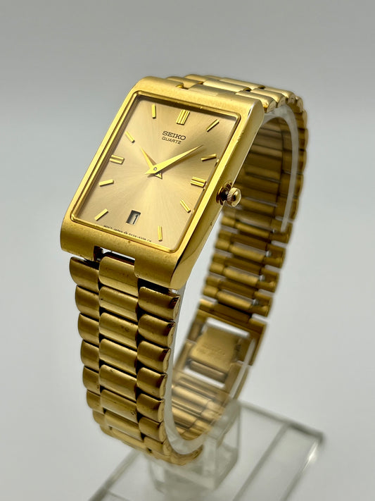1990 Seiko 5Y39-5150 Tank Gold Tone