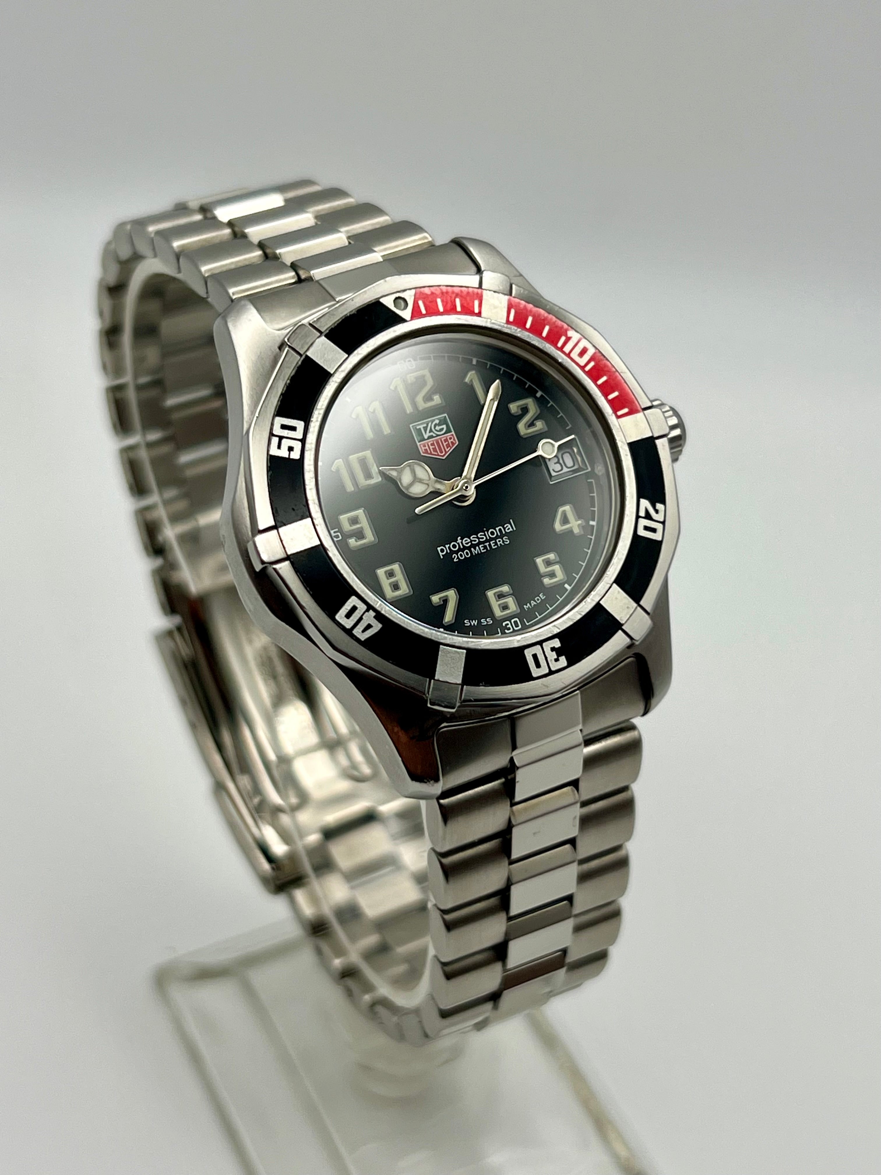Tag Heuer 28mm Ladies Professional 2000 Series Coke Bezel SS Watch! Ref: WM1312! TAG Heuer 2000 Women main image 3