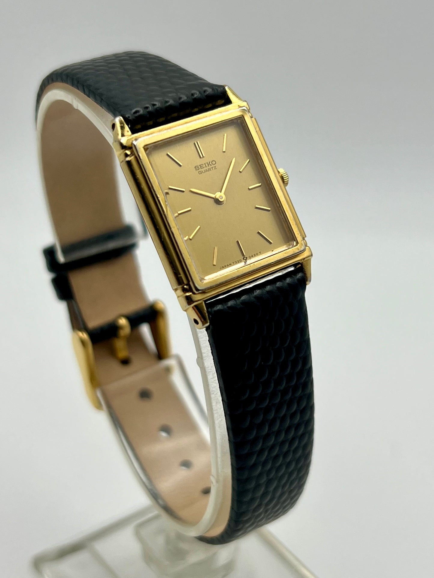 Seiko Quartz Tank Watch Gold Tone Ref. 7320 – 1994