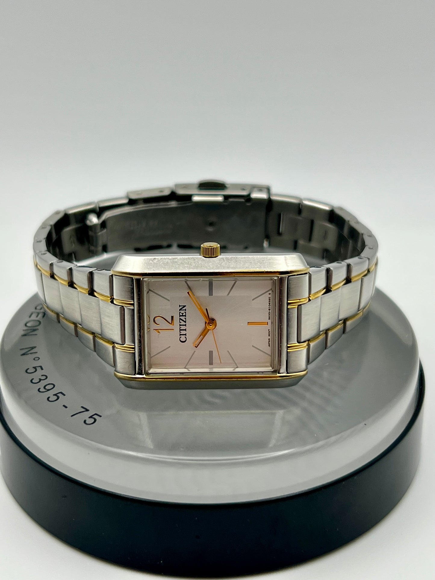 Ladies Citizen 9633‑S070350 Quartz Tank – Two‑Tone
