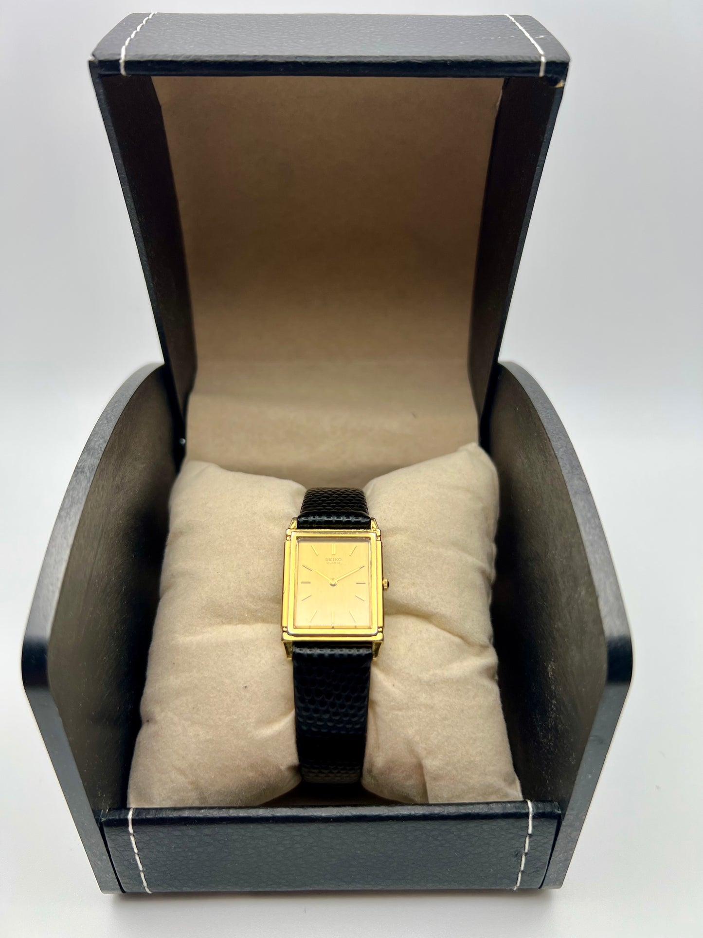 Seiko Quartz Tank Watch Gold Tone Ref. 7320 – 1994