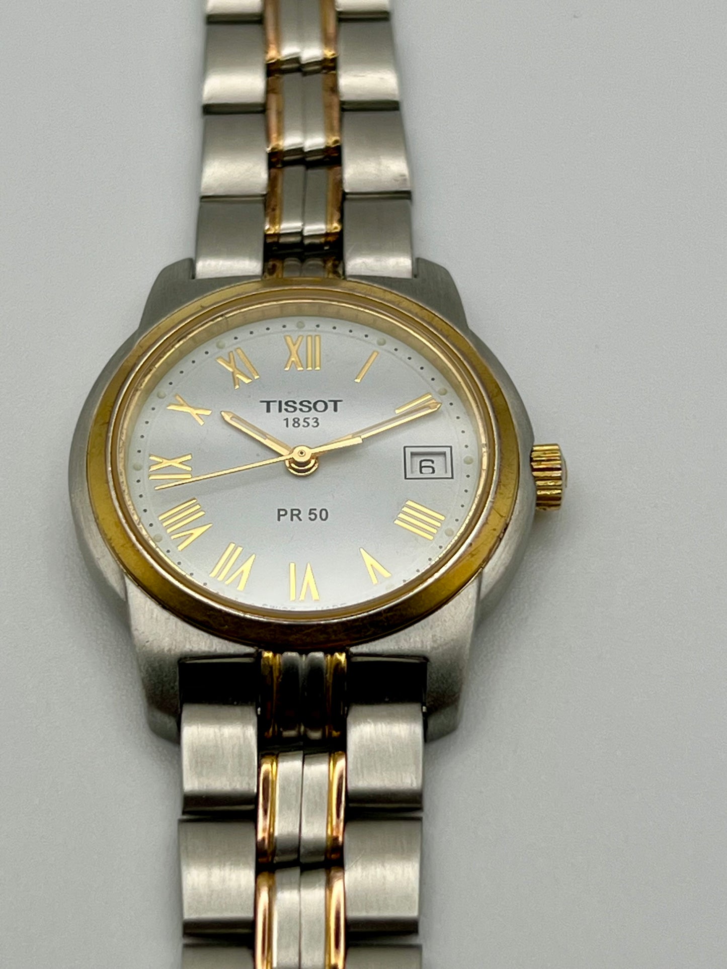 Ladies Tissot J336/436 Quartz Watch – Two-Tone Rose Gold – 1991