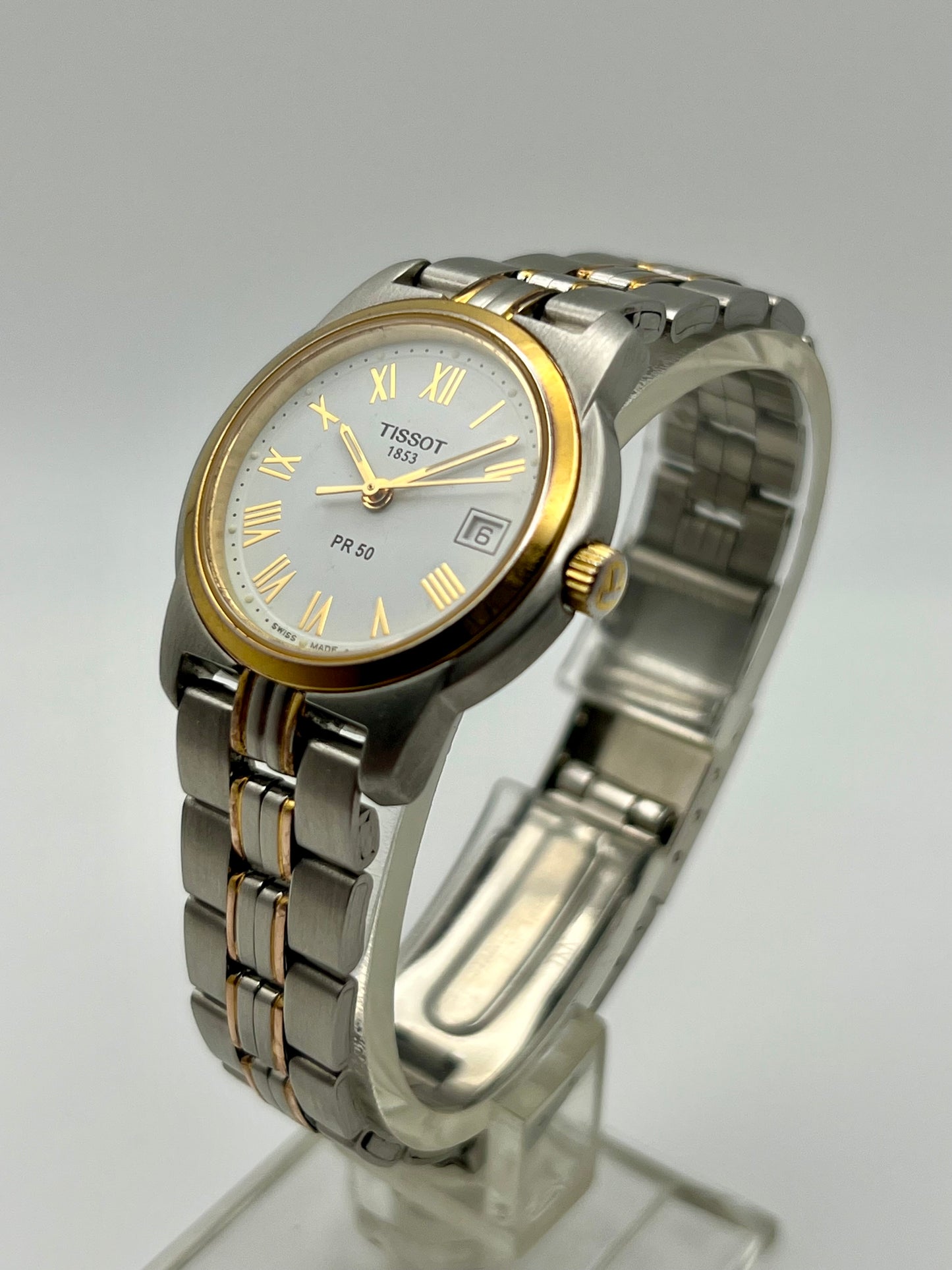 Ladies Tissot J336/436 Quartz Watch – Two-Tone Rose Gold – 1991