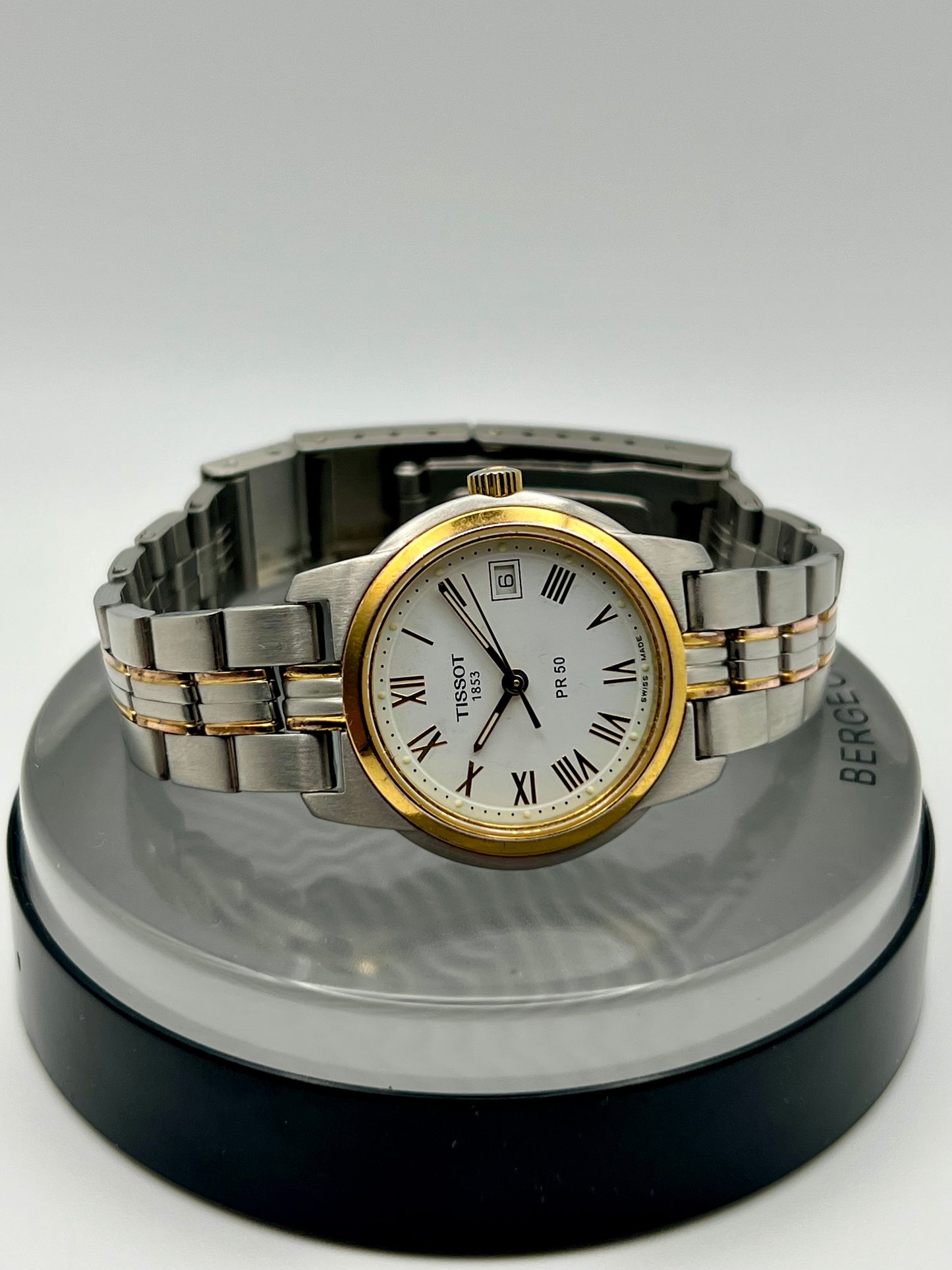 Ladies Tissot J336/436 Quartz Watch – Two-Tone Rose Gold – 1991