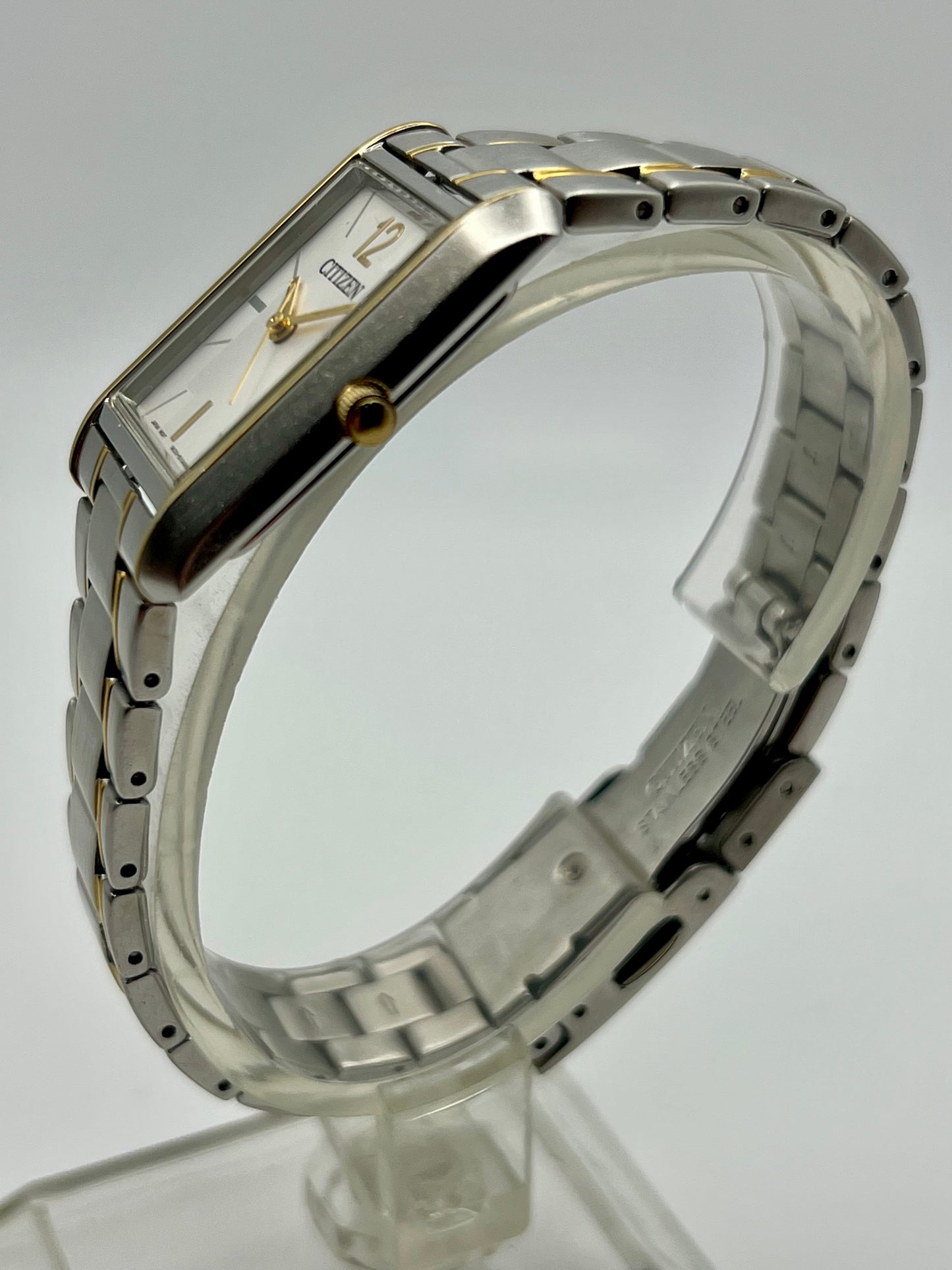 Ladies Citizen 9633‑S070350 Quartz Tank – Two‑Tone