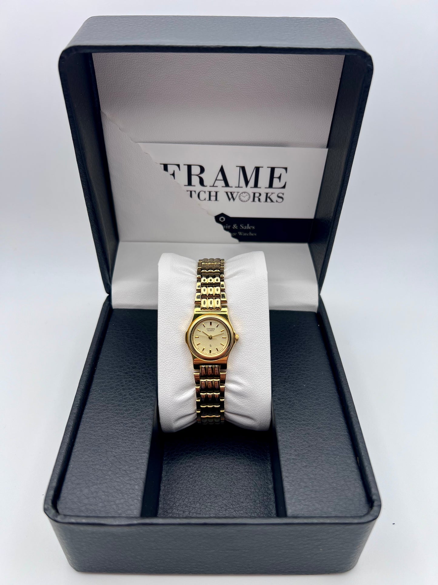2002 Womens Citizen 5930-T15774 CQ Gold Tone