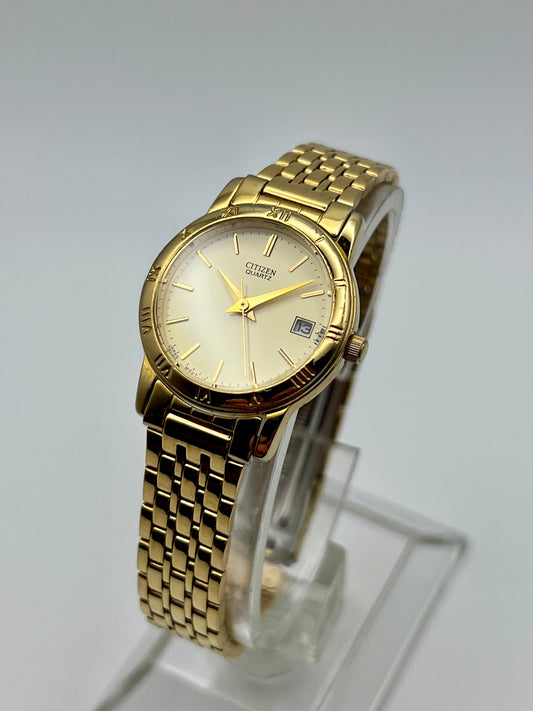 2002 Womens Citizen 1012-K13131 Gold Tone